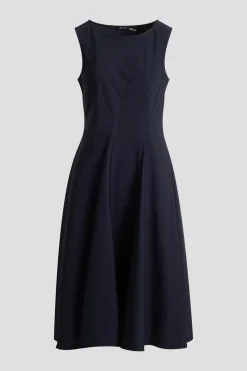 Tech Cotton Taffeta Asymmetrical Seam Dress