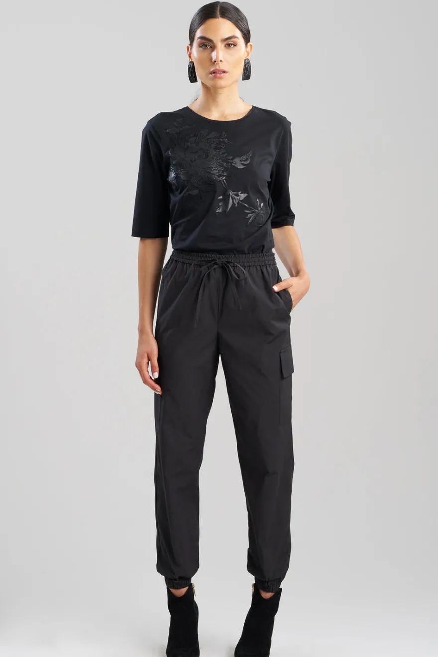 Tech Cotton Taffeta Cargo Joggers