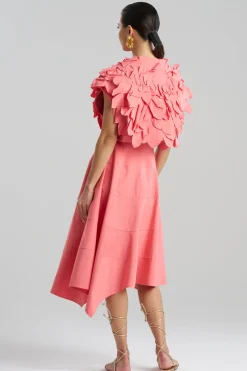 Tech Cotton Taffeta Embroidered Floral Bolero