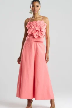 Tech Cotton Taffeta Embroidered Cami