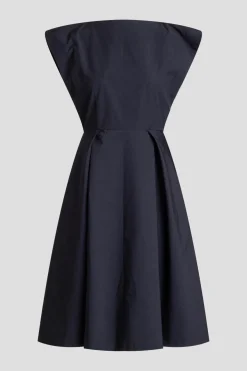 Tech Cotton Taffeta Fit & Flare Dress