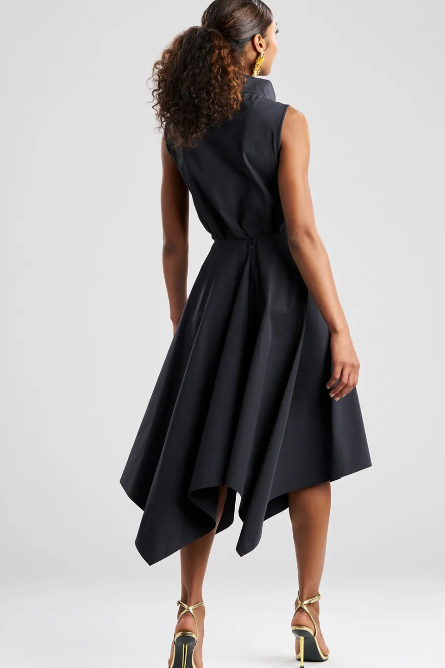 Tech Cotton Taffeta Handkerchief Hem Skirt