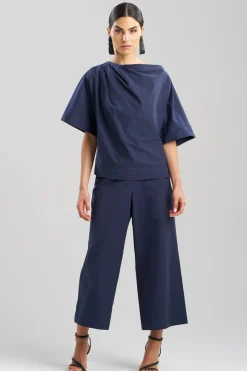 Tech Cotton Taffeta Origami Top