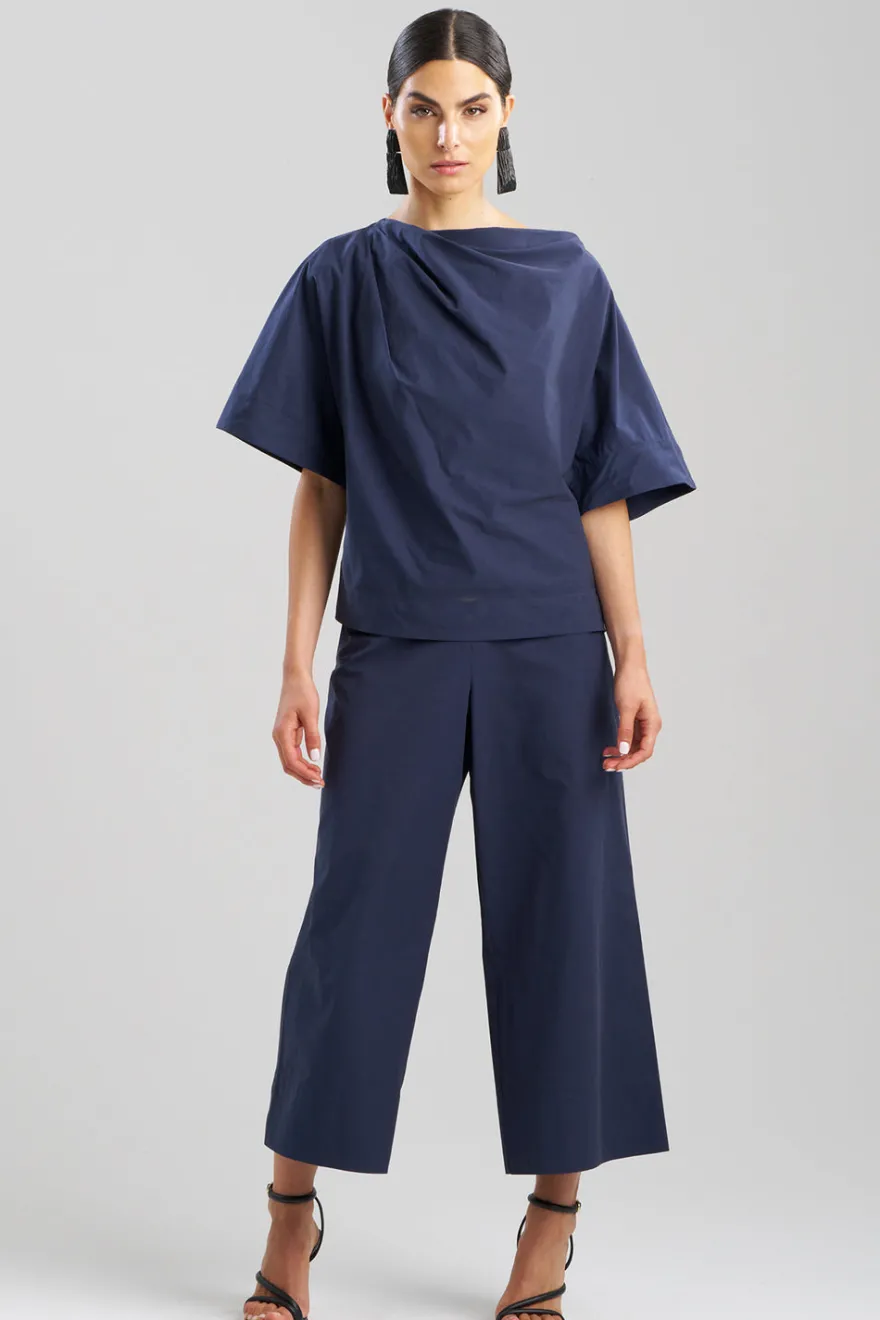 Tech Cotton Taffeta Origami Top