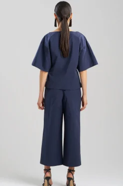 Tech Cotton Taffeta Origami Top