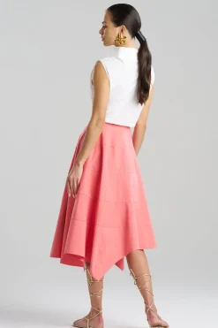 Tech Cotton Taffeta Origami Spiral Skirt