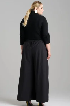 Tech Cotton Taffeta Palazzo Pants