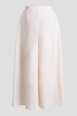 Tech Cotton Taffeta Palazzo Pants