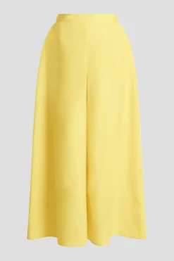 Tech Cotton Taffeta Palazzo Pants