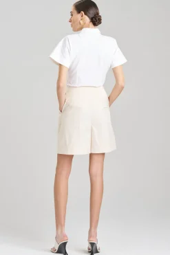 Tech Cotton Taffeta Shorts