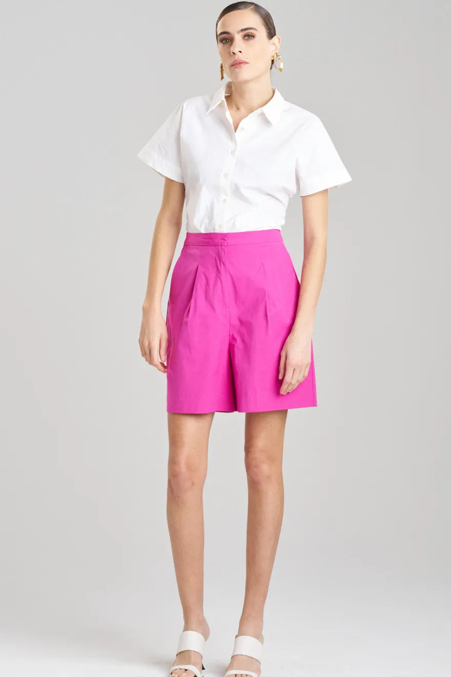 Tech Cotton Taffeta Shorts
