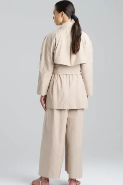 Tech Cotton Taffeta Trench Coat