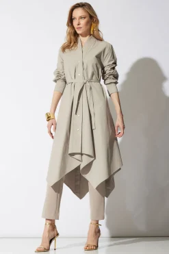 Techno Crepe Side Zip Ankle Pants