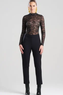 Techno Crepe Side Zip Ankle Pants