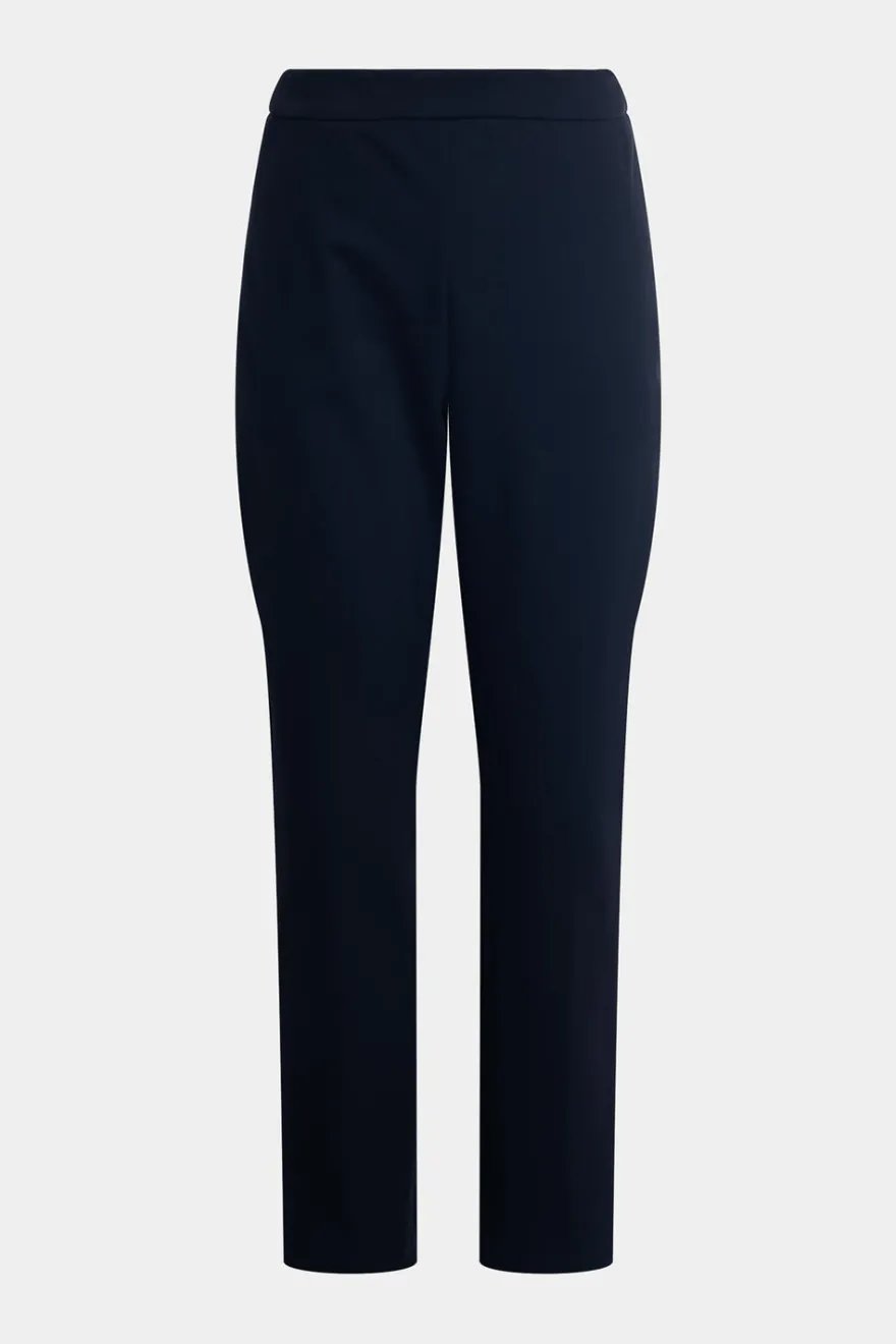 Techno Crepe Side Zip Ankle Pants
