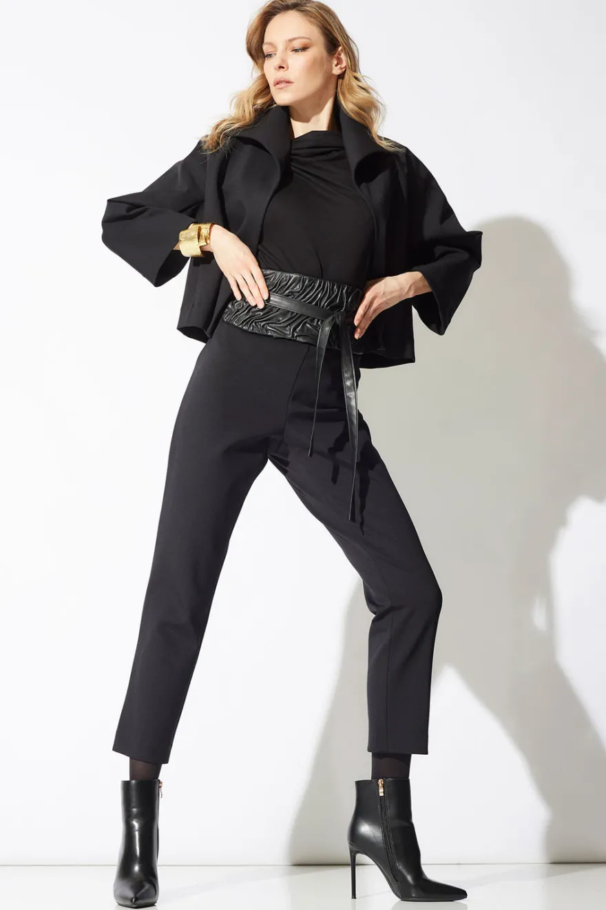 Techno Crepe Stand Collar Jacket