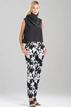 Techno Poplin Cowl Top