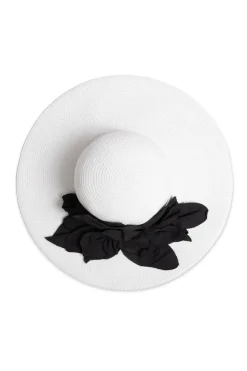 Techno Poplin Cut-Out 3D Applique Straw Hat
