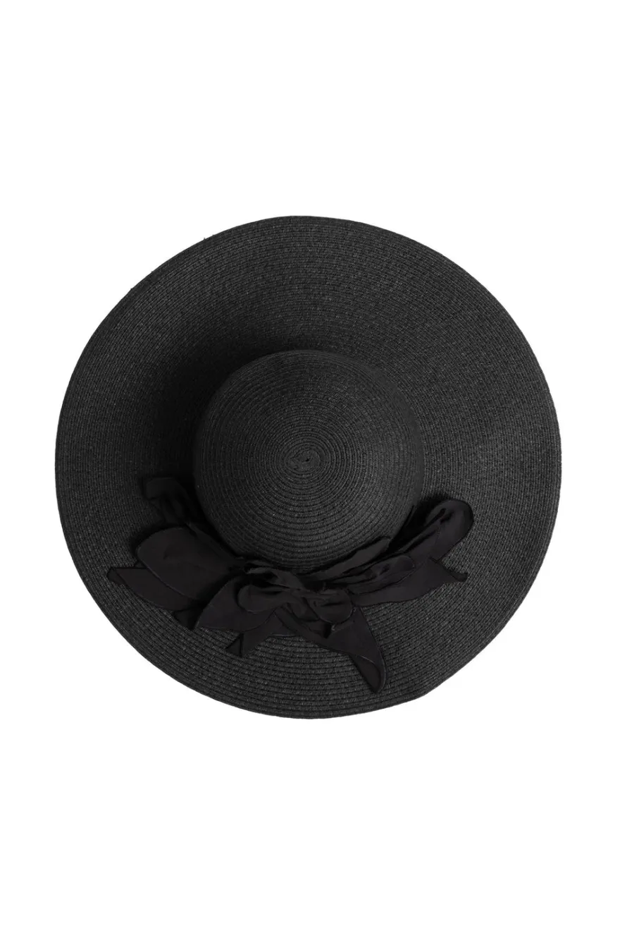 Techno Poplin Cut-Out 3D Applique Straw Hat