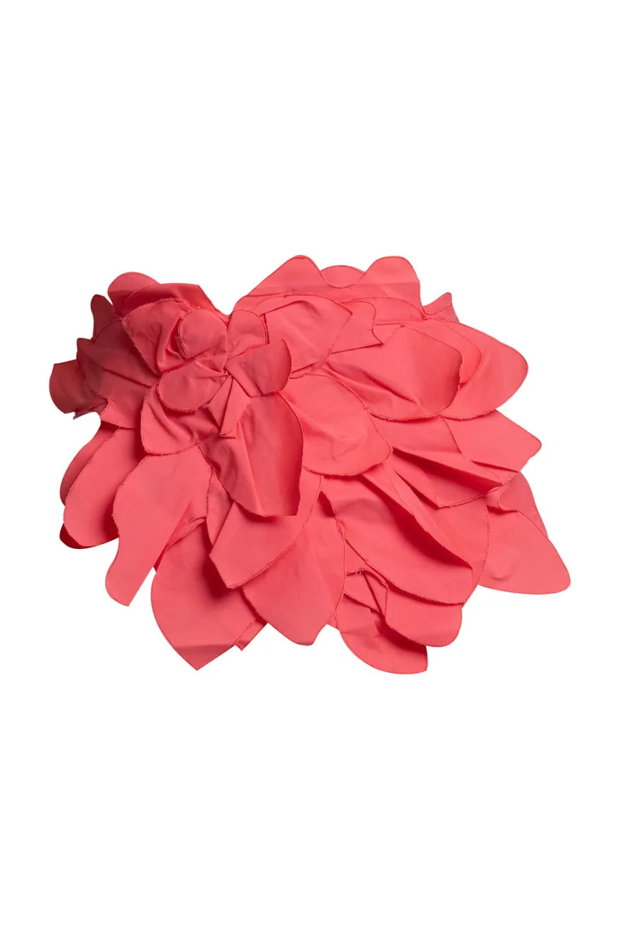 Techno Poplin Embroidered Obi Belt