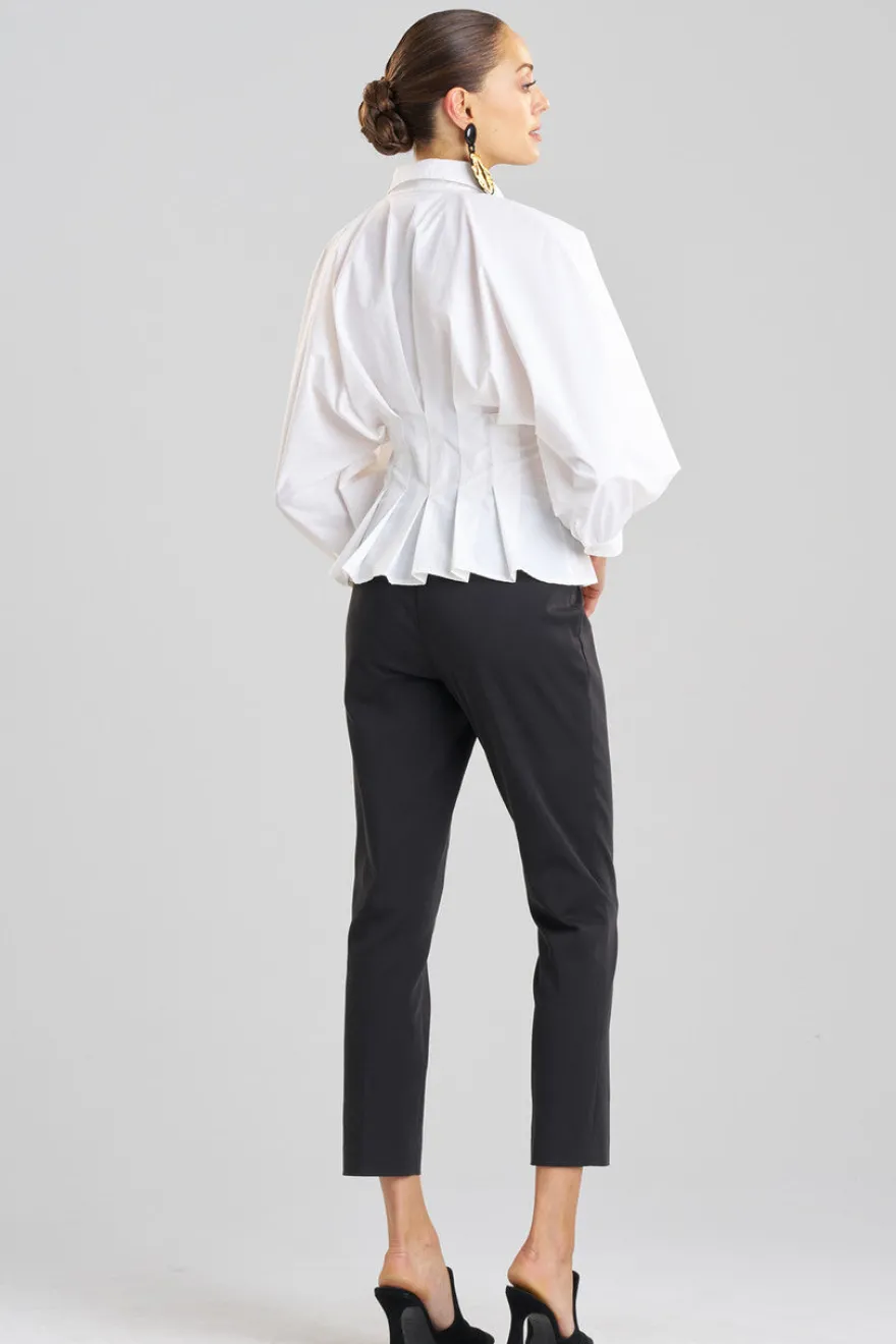 Techno Poplin Pleated Shirt
