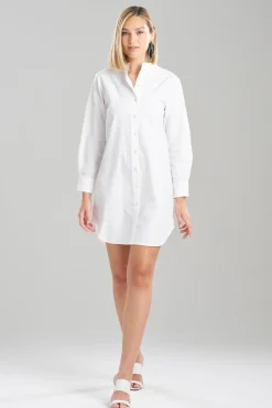 Techno Poplin Shirtdress