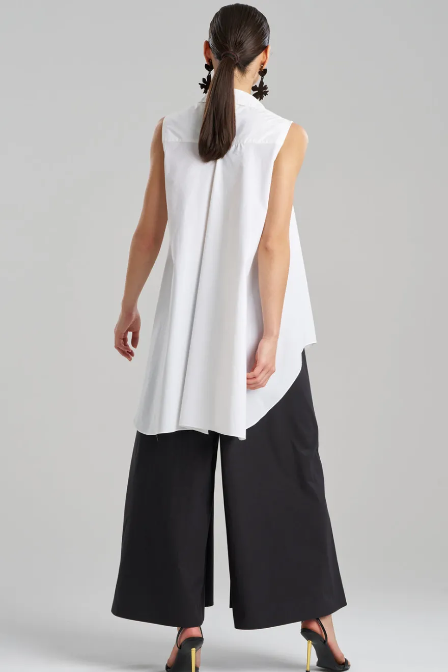 Techno Poplin Sleeveless Trapeze Tunic