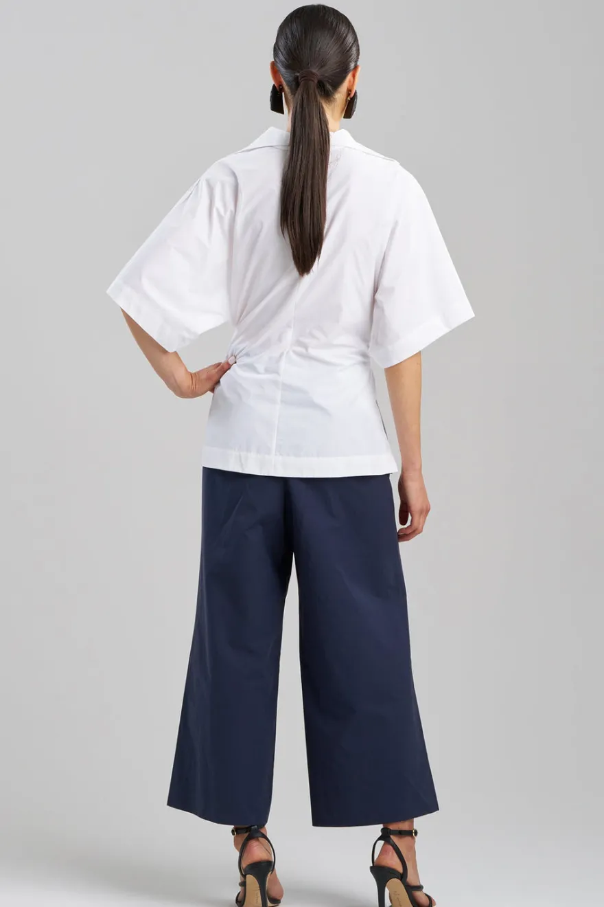 Techno Poplin Wrap Top