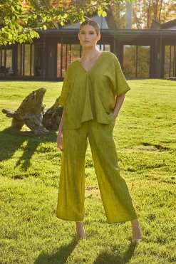 Terra Foil Crinkle Pants
