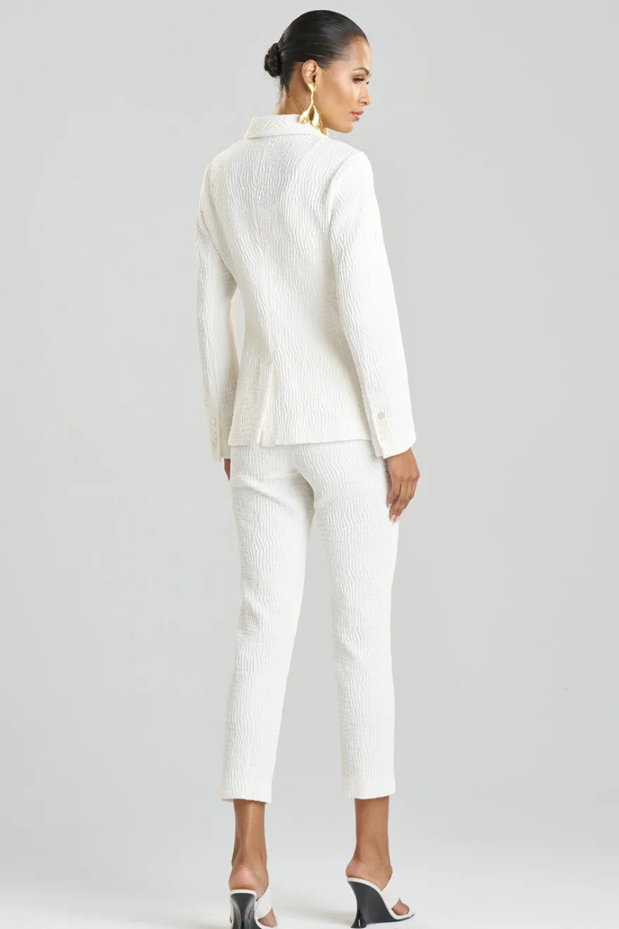 Textured Cotton Jacquard Jacket
