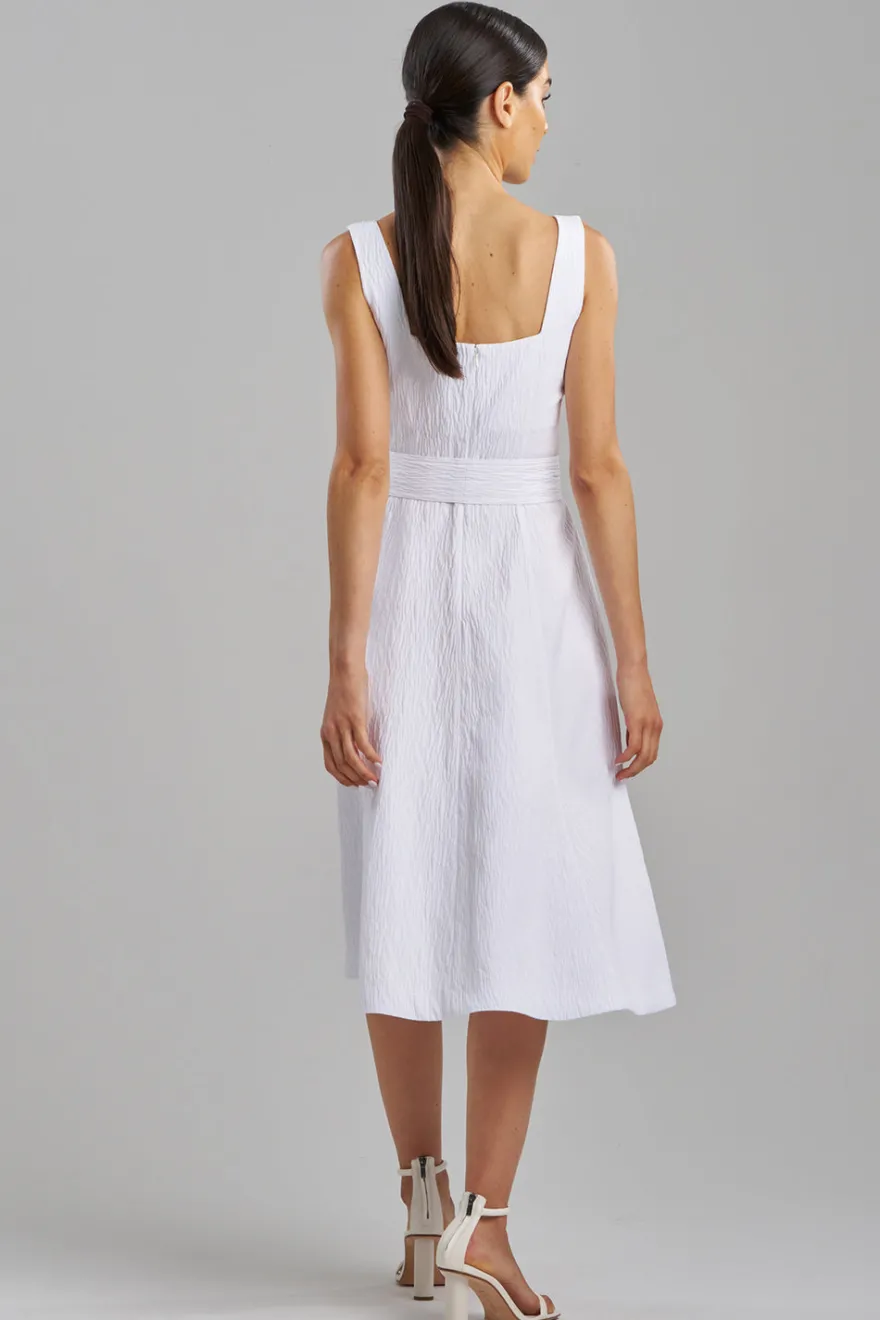 Textured Jacquard Square Tank Dress