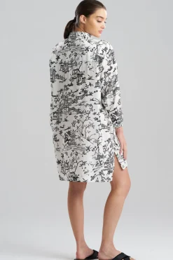 Toile Cotton Sateen Sleepshirt