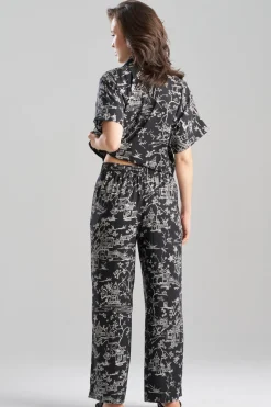 Toile Printed Satin Pants
