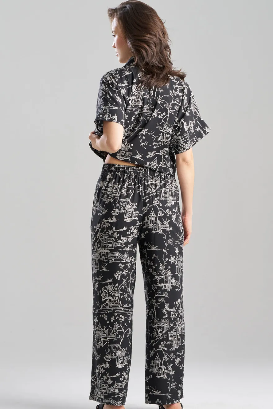 Toile Printed Satin Pants