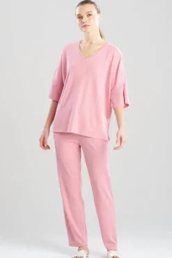 Tranquility Waffle V-Neck Top