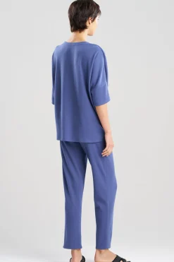 Tranquility Waffle V-Neck Top