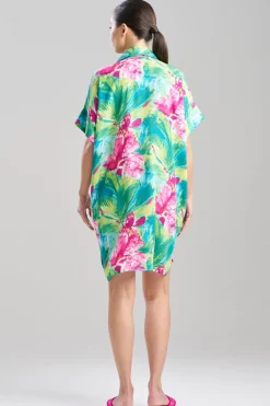 Tropic Crinkle Dolman Shirtdress