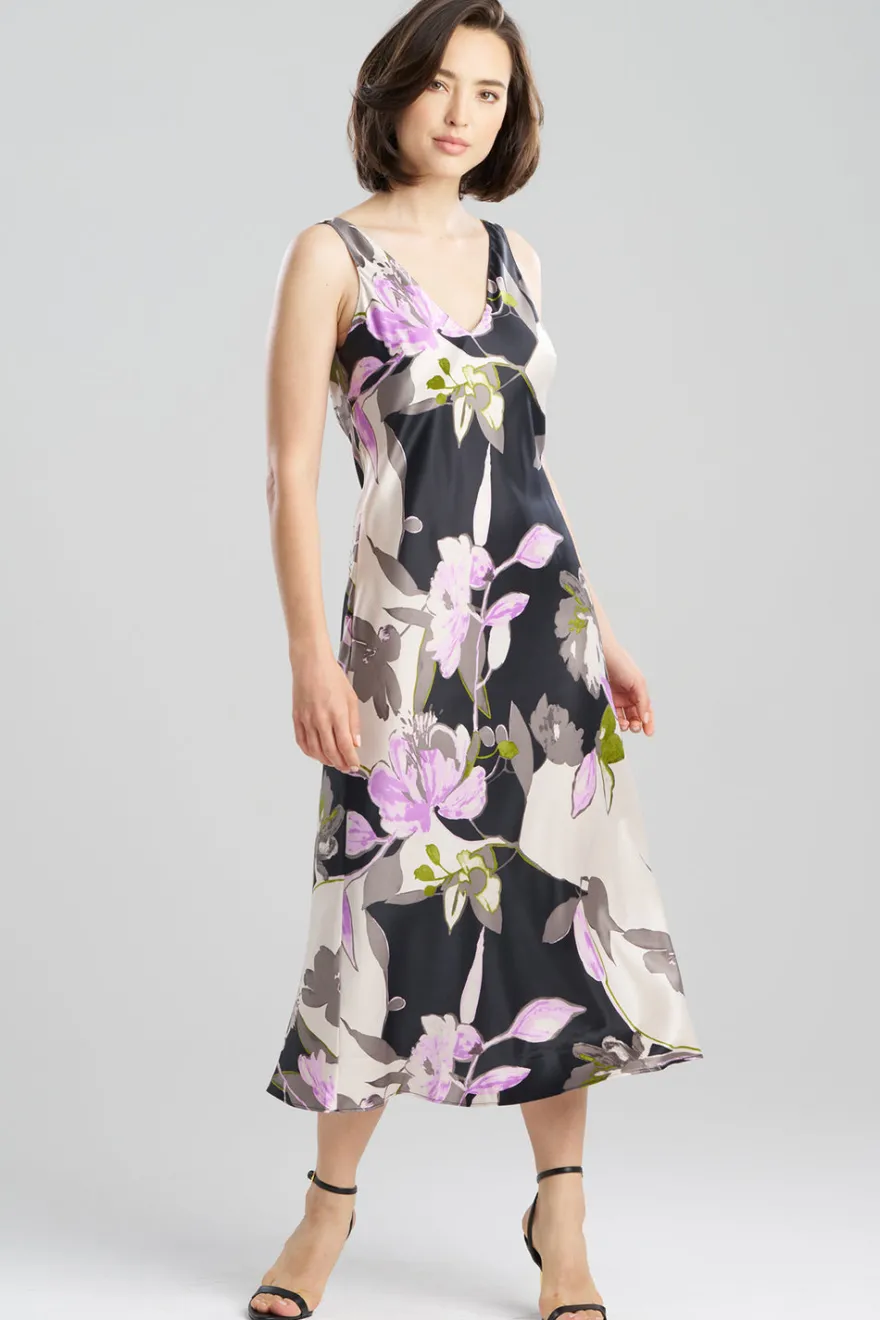 Tsubaki Satin Tank Slip Dress