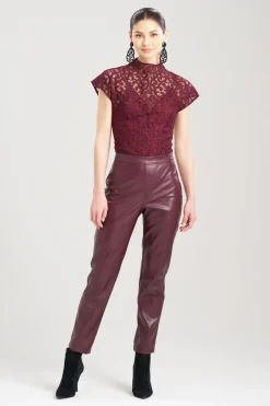Vegan Luxe Lambskin Ankle Pants