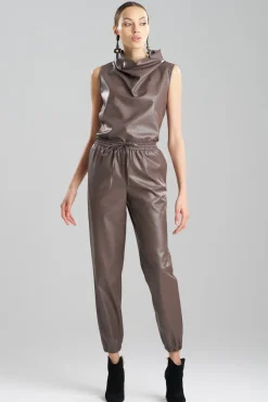 Vegan Luxe Lambskin Jogger Pants