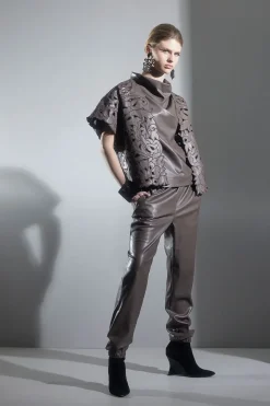 Vegan Luxe Lambskin Jogger Pants