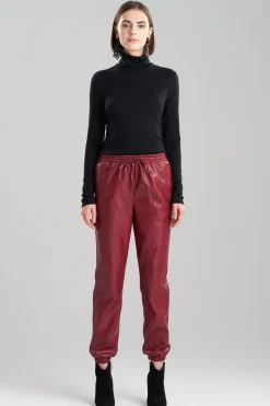 Vegan Luxe Lambskin Jogger Pants