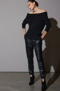 Vegan Luxe Lambskin Jogger Pants