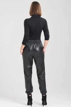 Vegan Luxe Lambskin Jogger Pants