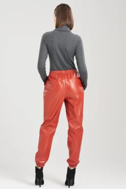 Vegan Luxe Lambskin Jogger Pants