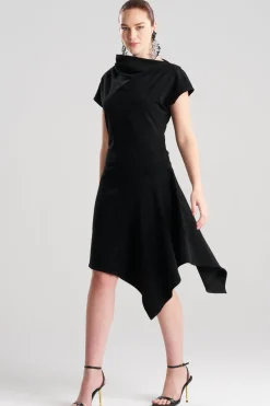 Vegan Luxe Suede Asymmetric Dress