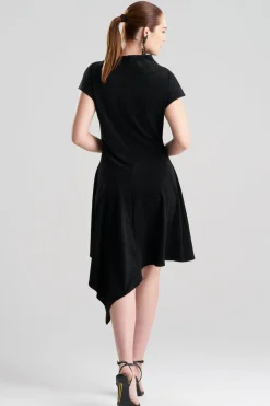 Vegan Luxe Suede Asymmetric Dress