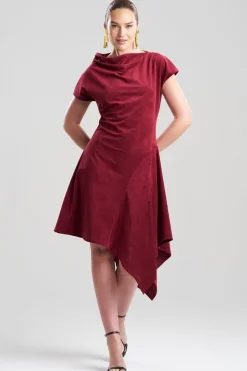 Vegan Luxe Suede Asymmetric Dress