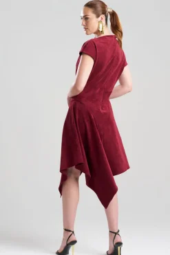 Vegan Luxe Suede Asymmetric Dress