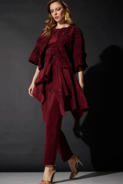 Vegan Luxe Suede Cascade Top